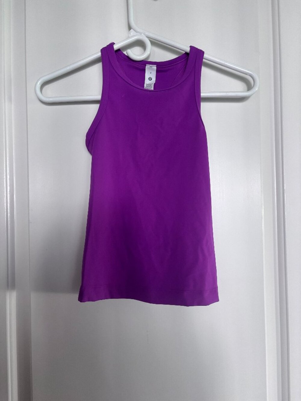 NWT Lululemon Women's Size 0 Purple Align Waist Length Racerback Top